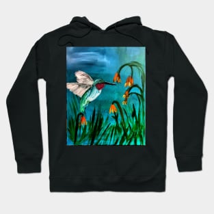 Hummingbird feeding Hoodie